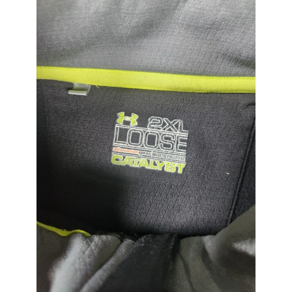 Under Armour 1/4 Zip Mens 2XL‎ XXL Black Fleece Outdoors Sweatshirt Pullover Zip